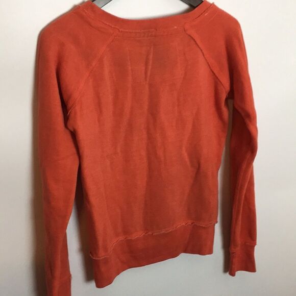 U.S. Apparel Raglan Raw Edge lightweight Sweatshirt Sz Medium - Picture 6 of 13
